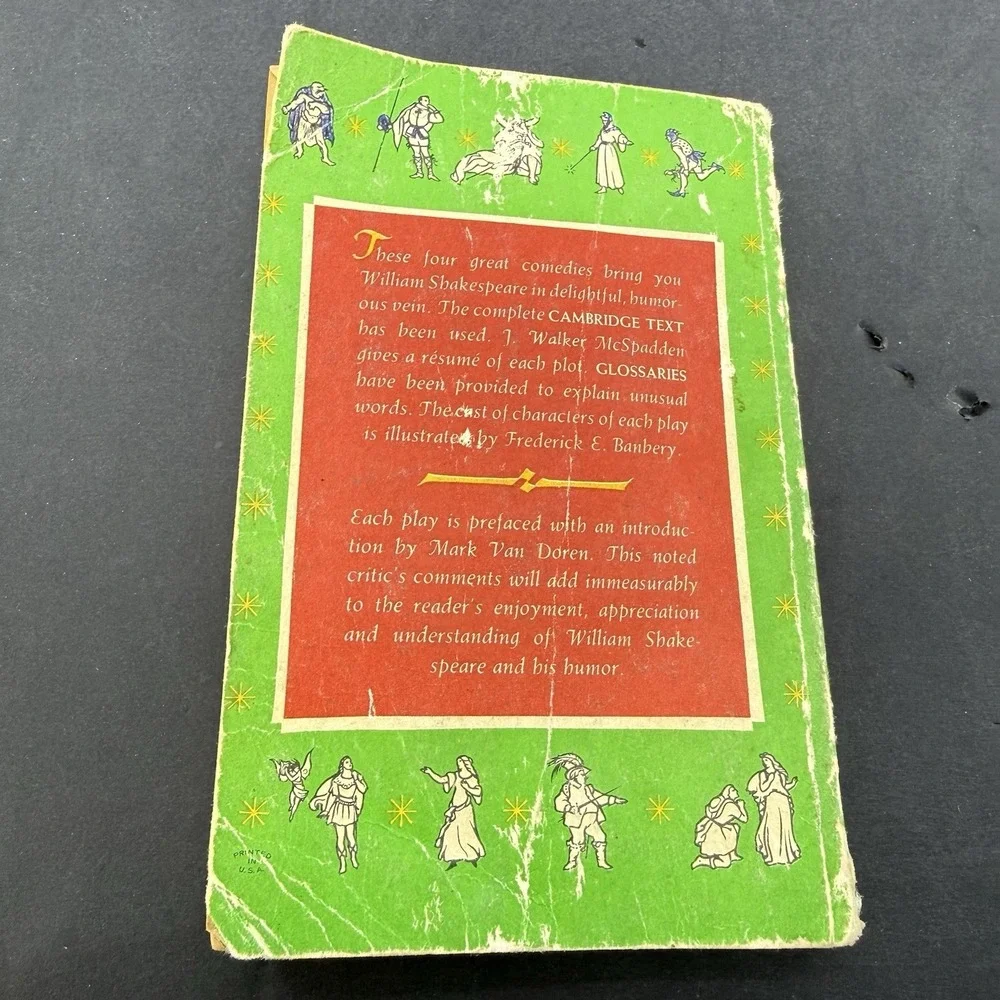 Four Comedies by William Shakespeare (1955,Paperback)  Pocket Book PL-31